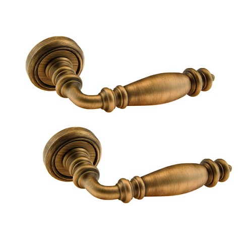 Ручки на розетте FADEX Siena 403V B02 бронза матовая - Фото №1