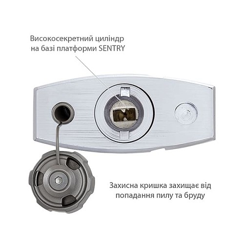 Замок навісний ABLOY PLM340 Sentry (2 ключа) - Фото №3