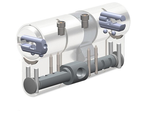 Цилиндр ABUS Bravus 3500 MX Magnet (модульный) 75 (30*45) никель сатин - Фото №9