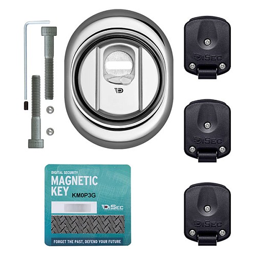 Протектор магнітний DISEC 4GN2MB 25 мм хром полірований - Фото №4