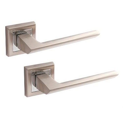 Ручки на розеті APECS Windrose "Borey" H-18105-A NIS нікель матовий - Фото №1