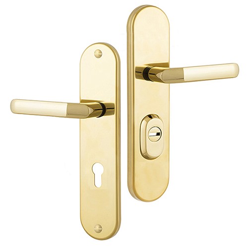 Ручки на планці з протектором ROSTEX Universal R 72мм (38-55мм) титан PVD - Фото №1