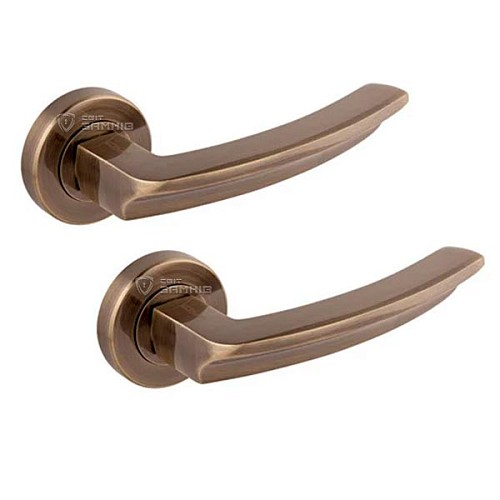 Ручки на розетте APECS H-0493-A AB античная бронза - Фото №1