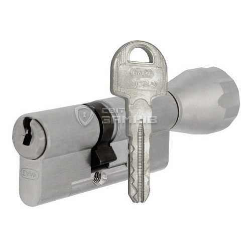 Циліндр EVVA ICS 82T (46*36T) нікель сатин - Фото №1