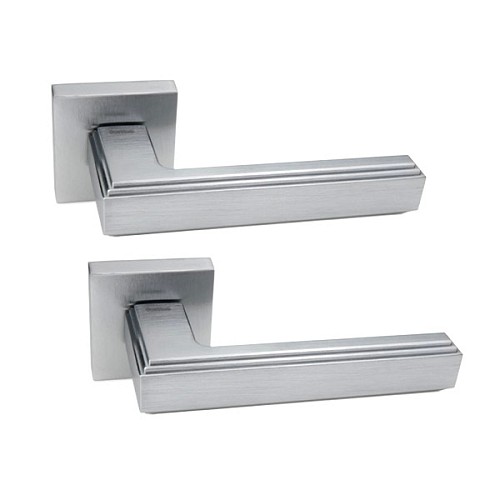 Ручки на розетте FORME Alila 293Q C02 хром матовый - Фото №1