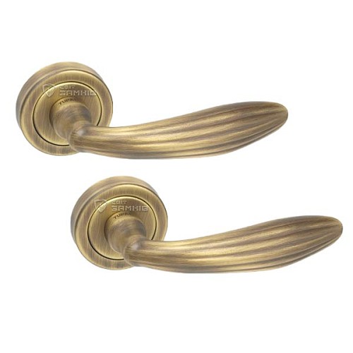 Ручки на розеті TUPAI Sofia 1917 (806-1966) бронза матова - Фото №1