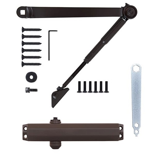 Доводчик RYOBI DS-2005V BC STD с фиксацией до 100кг Коричневый - Фото №8