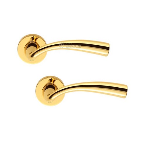 Ручки на розеті COLOMBO Edo MH11 (CD49BZGG-CD43G) полірована латунь - Фото №1