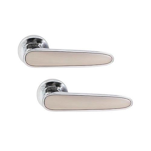 Ручки на розеті RDA Idea (WC50-RY50) хром/сатин нікель  - Фото №1