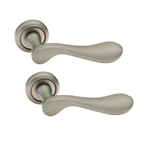 Ручки на розеті FADEX Mira 119V N16 нікель перламутровий - Фото №1