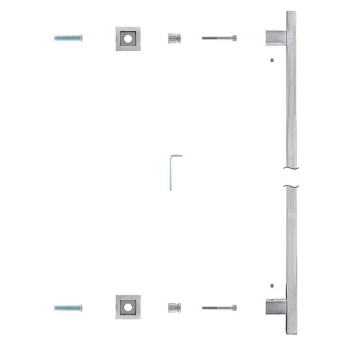 Ручка скоба ROSTEX Alfa 1200/1100 (половинка) нержавіюча сталь матова - Фото №5
