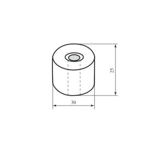 Стопор дверний підлоговий RDA DS035 білий - Фото №2