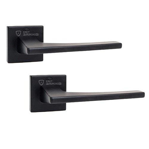 Ручки на розеті CONVEX 1495 (2145) чорний матовий - Фото №1