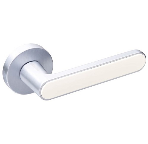 Ручки на розеті GAVROCHE Barium Ba-Z28 MSCB/Beige італійський сатин/бежевий - Фото №4