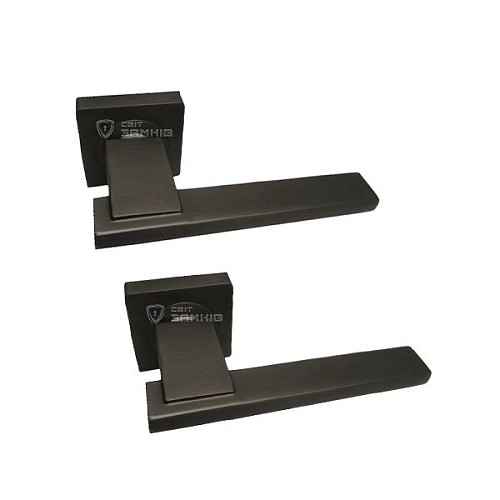 Ручки на розеті KEDR R08.142-AL Graffit графіт - Фото №1