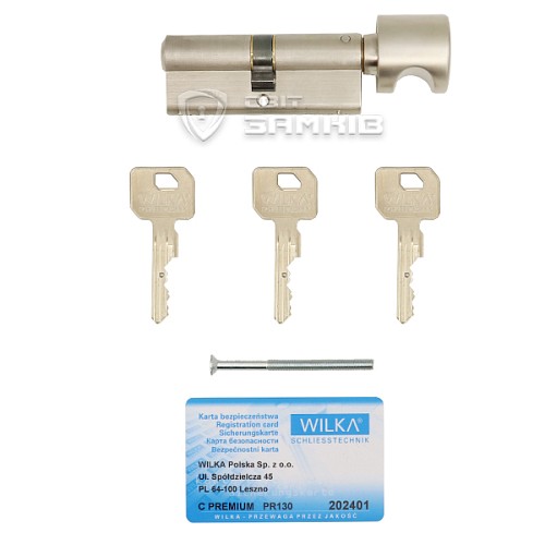 Циліндр WILKA 1405 C Premium 130 110T (55*55T) нікель - Фото №6