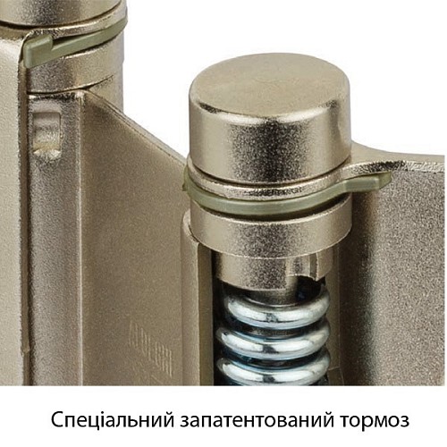 Завіс барний з гальмом ALDEGHI LUIGI 101OA125B 125 мм OA антична латунь - Фото №5