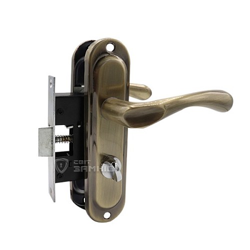 Комплект замка HI-Luke BKP04-H39 (BS45*50мм) WC AB стара бронза			 - Фото №1