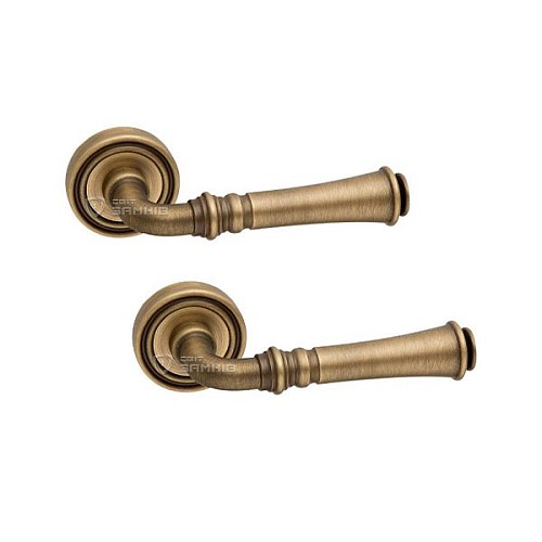 Ручки на розетте FIMET Tasha 1028 (261) F43 матовая бронза - Фото №1