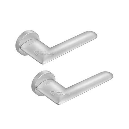 Ручки на розетте MVM Z-1470 (T4-E4) MOC матовый старый хром - Фото №1