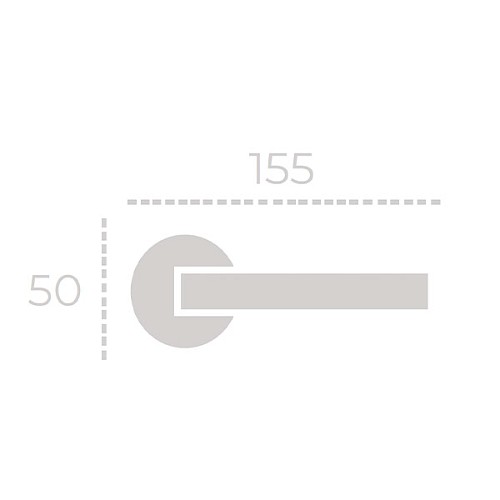 Ручки на розеті FORME Sky 490A N52 чорний матовий - Фото №3