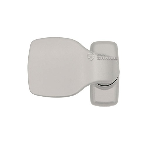 Ручки на розеті MEDOS Merkury нажимна-фіксована сіра - Фото №5