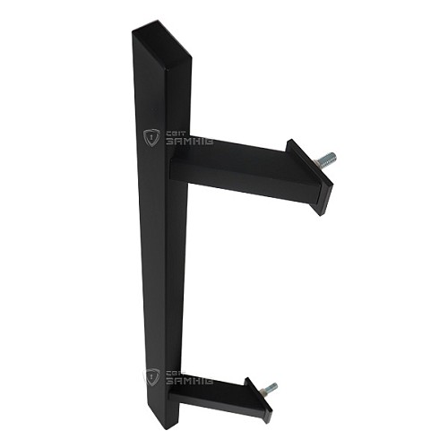 Ручка скоба ABARO Sydney 45° L:600 X:400 W:40*20mm BM чорний мат. (половинка) - Фото №7