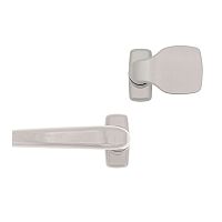 Ручки на розеті MEDOS Merkury нажимна-фіксована сіра