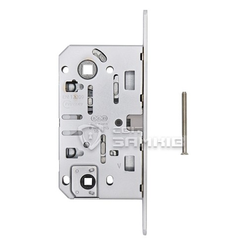 Механізм замка AGB Mediana Polaris WC магніт (BS50*96мм) матовий хром - Фото №2