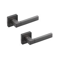 Ручки на розетте GAVROCHE Stannum AL-A1 MBN графит