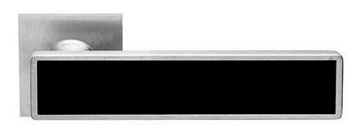 Ручки на розеті DND by MARTINELLI Sochic L 02 ZCSNE матовий хром (чорна вставка) - Фото №2