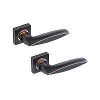 Ручки на розеті GAVROCHE Cobaltum Co-Z3 ORB/PB чорний з патиною/золото