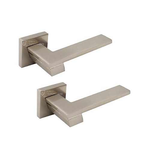 Ручки на розетте KEDR R06.130-AL SN/CP сатин/хром - Фото №1