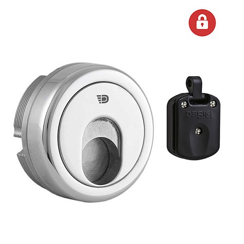 Протектор магнітний DISEC 3G8 для замків OMEGA 20 мм без накладки хром полірований - Фото №2