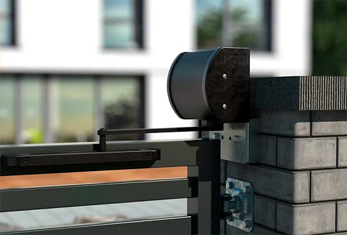 Доводчик для калитки LOCINOX Panther с монтажом на стену и столб черный - Фото №2