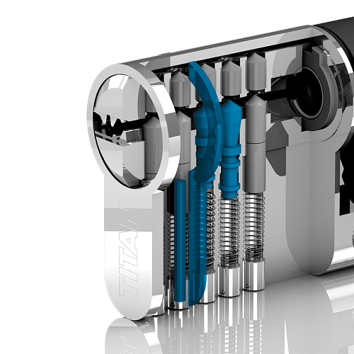 Цилиндр TITAN K55 90 (35*55) никель сатин - Фото №6