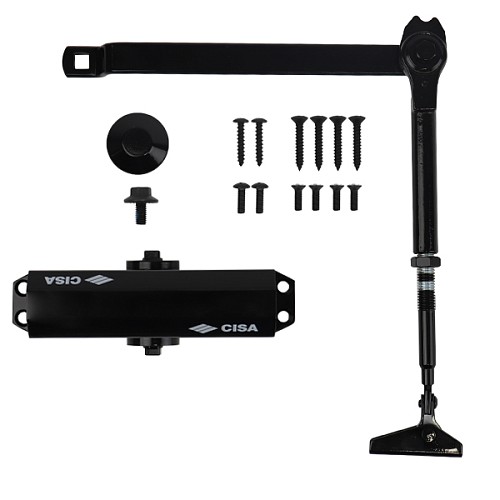 Дотягувач CISA 60461.03.0.44 STD HO з фіксацією до 80 кг чорний - Фото №5