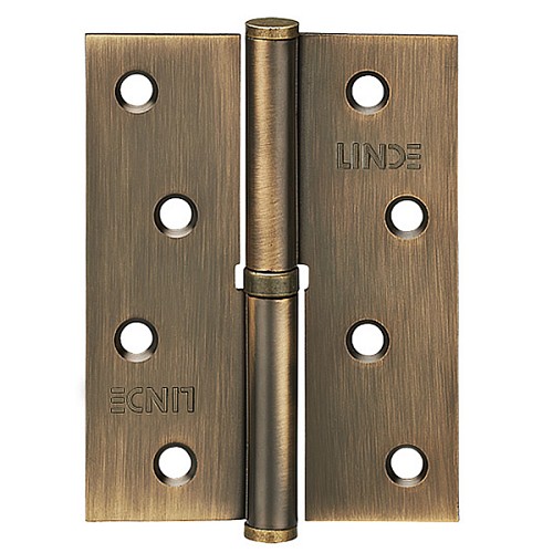 Петля LINDE H-100 100*75 мм - R MACC правый матовая бронза