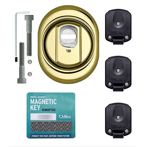 Протектор магнітний DISEC 4GN2MB 25 мм латунь PVD - Фото №4