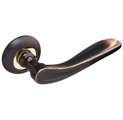 Ручки на розеті GAVROCHE Prometium AL-A5 ORB/PB чорний з патиною/золото - Фото №3