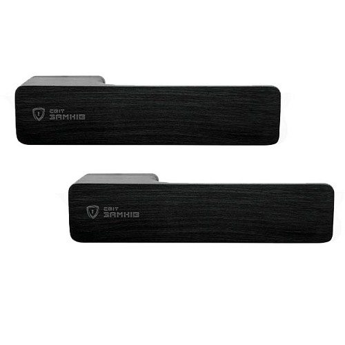 Ручки на розетте M/T Minimal 087567 Cr-K черный брашований - Фото №1