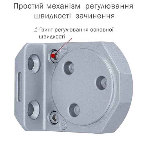Дотягувач RYOBI DS-3550P BC/DA PRL HO з фіксацією до 100кг Сірий - Фото №6