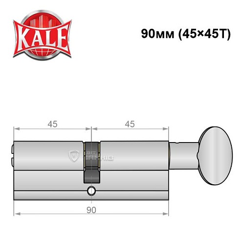 Цилиндр KALE 164 BM 90T (45*45T) SN - Фото №5