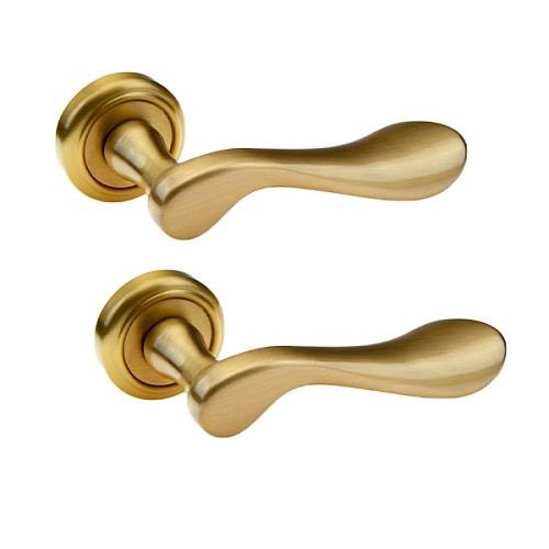 Ручки на розеті FADEX Mira 119V S01 латунь матова - Фото №1