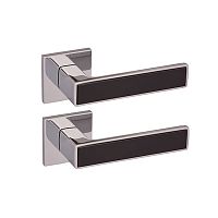 Ручки на розетте GAVROCHE Nikel Ni-Z25 CP/Black хром/черный