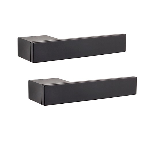 Ручки на розеті SIBA Kubo (R12) чорний - Фото №1