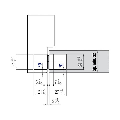 Завіс KOBLENZ Kombi-3 K1019 матовий хром - Фото №6