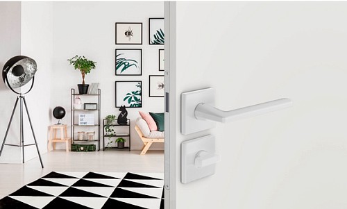 Ручки на розеті DND by MARTINELLI Luce P 02 ZBN білий - Фото №3