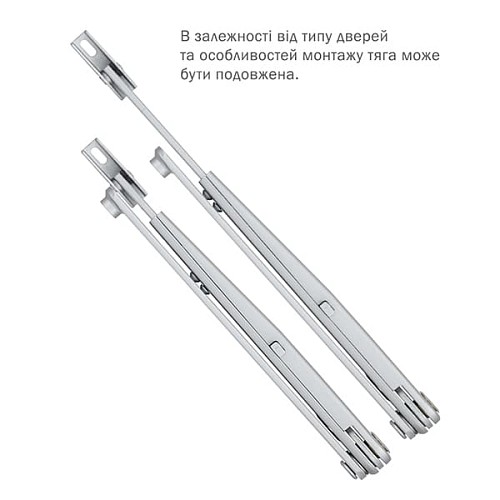Тяга ABLOY DC191 стандартна з фіксацією Сірий - Фото №4