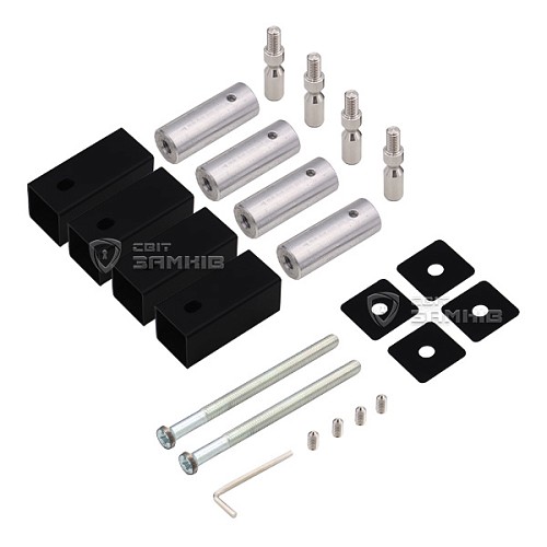 Ручки скоби ABARO Sydney 90° L:1000 X:800 W:40*20mm BM чорний мат. (комплект) - Фото №8